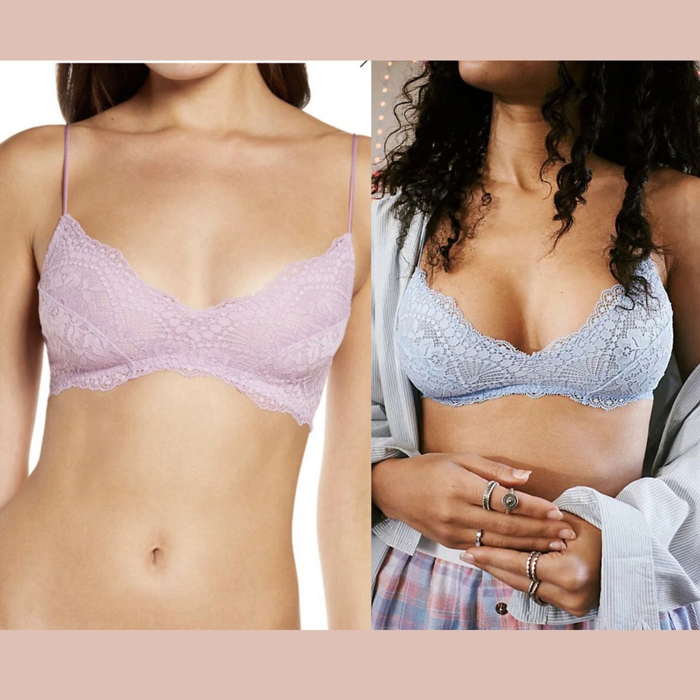 NEW $60 Intimately Free People‎ [ 2PC Medium ] Lace Maya Multiway Bralette U1642